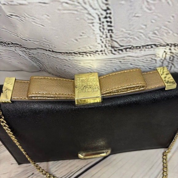 ANNE KLEIN Time To Indulge Clutch Convertible with Gold-Tone Bow - Picture 2 of 10